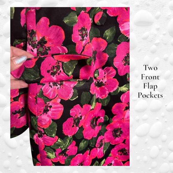 ZARA Floral Print Blazer Dress - Size S New Without Tags - Picture 3 of 5